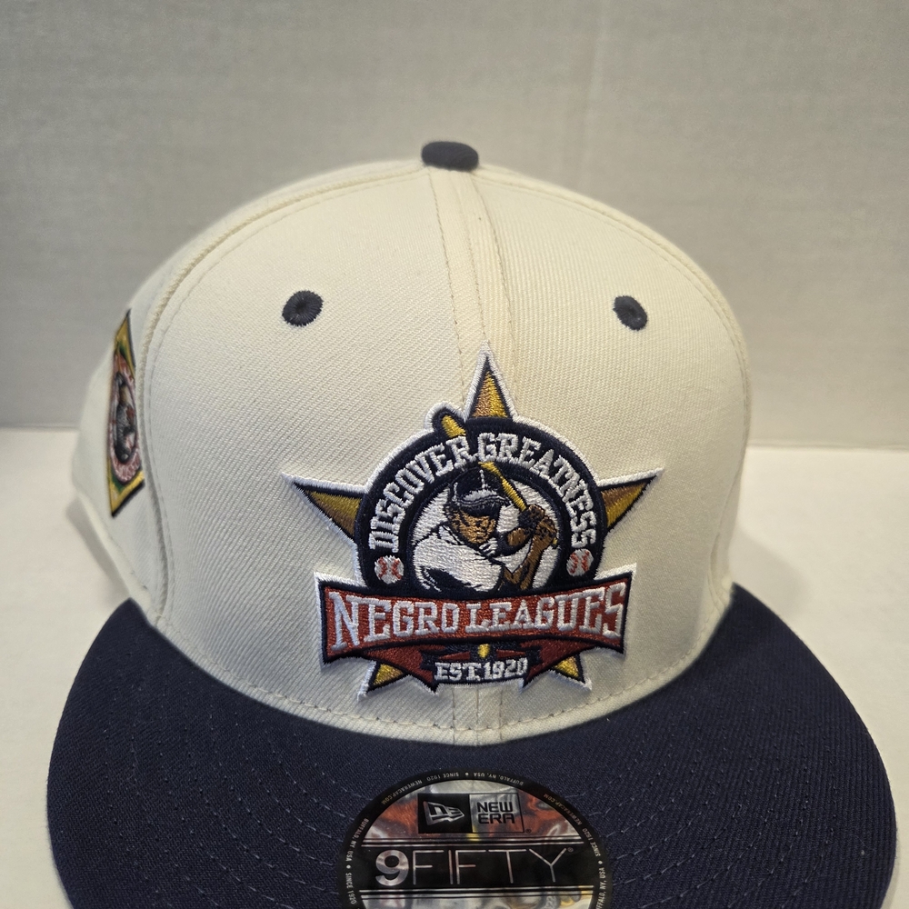 New Era Negro Leagues Discover Greatness Cap - Cream and Navy